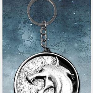 Pyramid The Witcher - The Wolf Metal Keychain (MK39254)