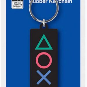 Pyramid Playstation Shapes Rubber Keychains (RK39161C)