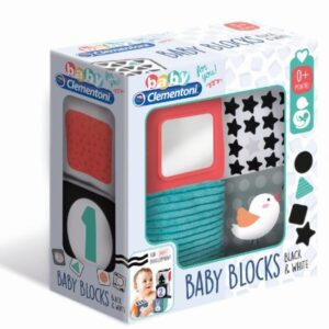AS Baby Clementoni Baby Blocks (Black  White Cubes) (1000-17321)